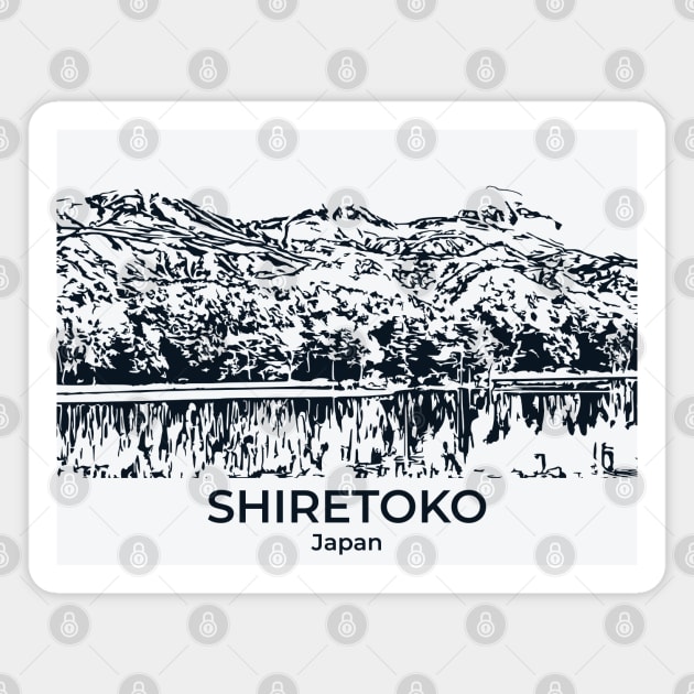 Shiretoko - Japan Magnet by Lakeric
